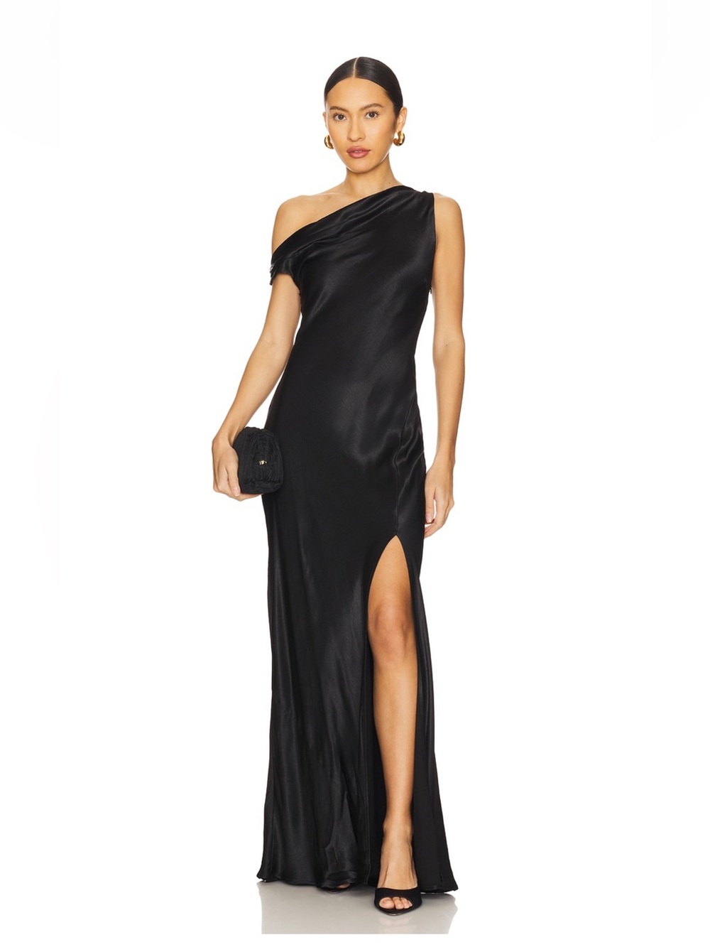 Bec + Bridge Sol Asymmetrical Dress in Black AU10/US6
